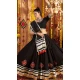 Black Viscose Rayon Embroidery Navratri Chaniya Choli - 158618905