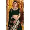Green Viscose Rayon Embroidery Navratri Plus Size Chaniya Choli - 158618907