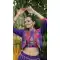 Roman Silk Gamthi Embroidered Navratri Lehenga Choli In Purple - 158768980