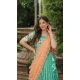 Jacquard Embroidery Work Party Wear Lehenga Choli In Sea Green - 149052676