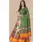 Green Color Navratri Satin Silk Lehenga With Sequence Embroidery Work - 151514258