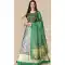 Satin Silk Navratri Green Color Lehenga With Sequence Embroidery Work - 151514260