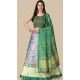 Satin Silk Navratri Green Color Lehenga With Sequence Embroidery Work - 151514260