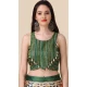 Rama Green Color Satin Silk Navratri Lehenga With Digital Print Work - 151514263