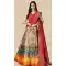 Red Color Satin Silk Navratri Designer Lehenga With Sequence Embroidery Work - 151514264