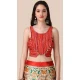 Red Color Satin Silk Navratri Designer Lehenga With Sequence Embroidery Work - 151514264