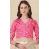 Pink Satin Silk Printed Party Wear Plus Size Navratri Lehenga Choli - 152154721