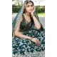 Green Dola Silk Embroidery Work Designer Wear Lehenga Choli - 158438804