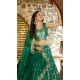 Rama Green Dola Silk Embroidery Work Designer Wear Lehenga Choli - 158438809