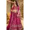 Rani Pink Dola Silk Embroidery Work Designer Wear Lehenga Choli - 158438810