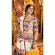 Navratri Special Viscose Cotton Embroidered Lehenga Choli In White Color - 158969096