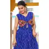 Navratri Special Georgette Gamathi Work Plus Size Gown In Blue - 12992210454