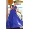 Navratri Special Georgette Gamathi Work Gown In Blue - 12992210454