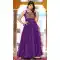 Navratri Special Georgette Gamathi Work Gown In Purple - 12992210457