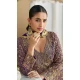 Designer Georgette Embroidered Party Wear Plazzo Suit In Purple - 157668314