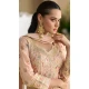 Designer Georgette Embroidered Party Wear Plazzo Suit In Peach - 157668315