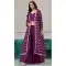 Purple Chinon Embroidered Party Wear Plazzo Shrug Suit - 158038590