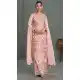 Pink Chinon Embroidery Work Party Wear Palazzo Salwar Suit - 158048593