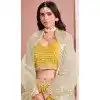 Art Silk Sequins Work Designer Wear Plus Size Lehenga Choli In Yellow - 12012204590