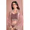 Art Silk Sequins Work Designer Wear Plus Size Lehenga Choli In Purple - 12012204591