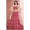 Art Silk Sequins Work Designer Wear Plus Size Lehenga Choli In Rani Pink - 12012204593