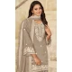Grey Silk Embroidered Punjabi Patiala Suit - 158218699