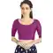 Purple Art Silk Lace Border Work Readymade Blouse - 12026204664