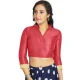 Gajri Art Silk Lace Border Work Party Wear Readymade Blouse - 12033204701