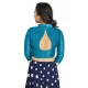 Firozi Art Silk Lace Border Work Party Wear Readymade Blouse - 12033204708