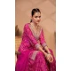 Chinon Digital Print Work Designer Palazzo Salwar Kameez In Rani Pink - 12036204728