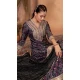 Chinon Digital Print Work Designer Palazzo Salwar Kameez In Black - 12036204729