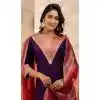 Viscose Rayon Sequins Work Designer Plus Size Salwar Suit In Purple - 12069204987