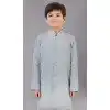 Mint Green Fancy Silk Embroidered Kids Boys Kurta Pajama - 12058204853