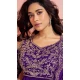 Blue Georgette Embroidery Work Designer Wear Sharara Suit - 158378771