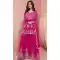 Pink Georgette Embroidery Work Designer Wear Sharara Suit - 158378773