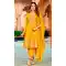 Yellow Chinon Embroidery Work Party Wear Salwar Kameez - 158788987