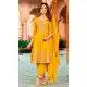 Yellow Chinon Embroidery Work Party Wear Salwar Kameez - 158788987
