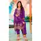 Purple Chinon Embroidery Work Party Wear Salwar Kameez - 158788988