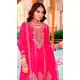 Pink Chinon Embroidery Work Party Wear Salwar Kameez - 158788989