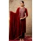 Velvet Embroidered Party Wear Salwar Suit In Maroon - 11607202130