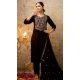 Velvet Embroidered Party Wear Salwar Suit In Purple - 11607202131