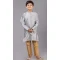 Grey Dhupion Silk Weaving Work Boys Kurta Pajama - 12059204874