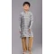 Grey Polyester Cotton Weaving Work Boys Kurta Pajama - 12059204881