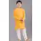 Yellow Dhupion Silk Weaving Work Boys Kurta Pajama - 12059204884