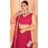 Faux Blooming Sequence Work Party Wear Plus Size Lehenga Choli In Pink - 12074205010