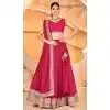 Faux Blooming Sequence Work Party Wear Plus Size Lehenga Choli In Pink - 12074205010