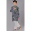 Multi Color Sequins Work Polyester Kids Wear Boys Kurta Pajama - 12060204888