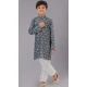 Multi Color Sequins Work Polyester Kids Wear Boys Kurta Pajama - 12060204888