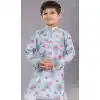 Festival Wear Multi Color Polyester Sequins Work Kid's Kurta Pajama - 12060204889