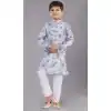 Festival Wear Multi Color Polyester Sequins Work Kid's Kurta Pajama - 12060204889